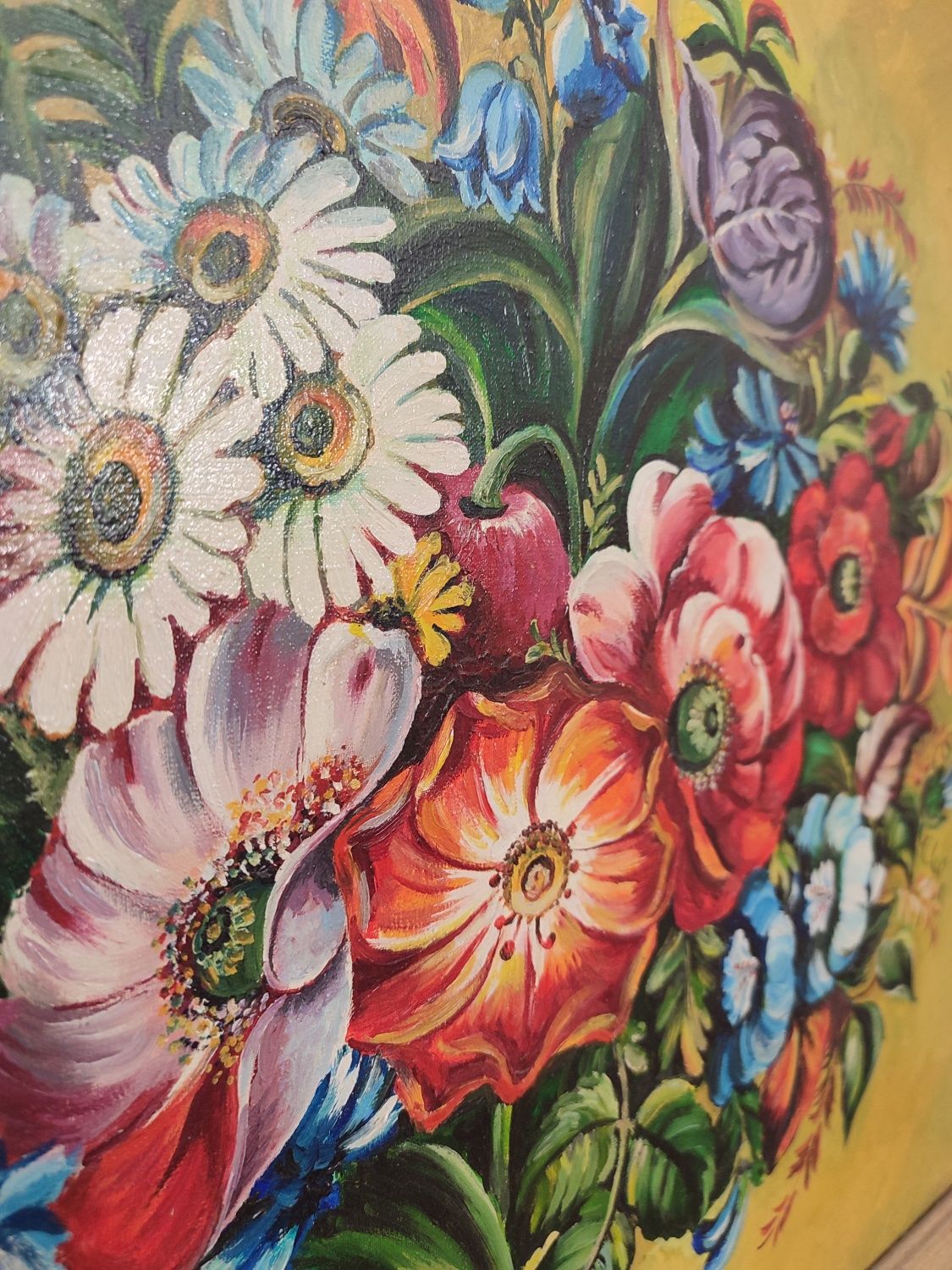 Картина "Квіти" олійні фарби