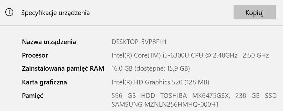 HP Elitebook 840 G3 i5 16GB DDR4/256GB SSD/640GB HDD