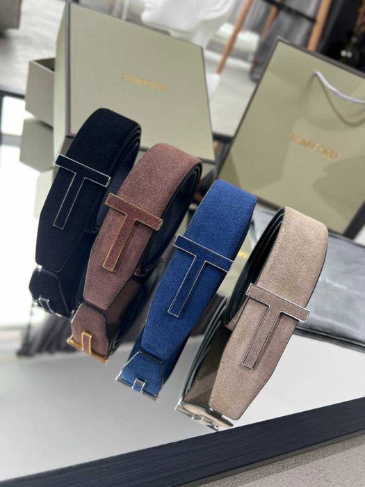 Мужской замшевый ремень Том Форд кожаный ремень Tom Ford r155