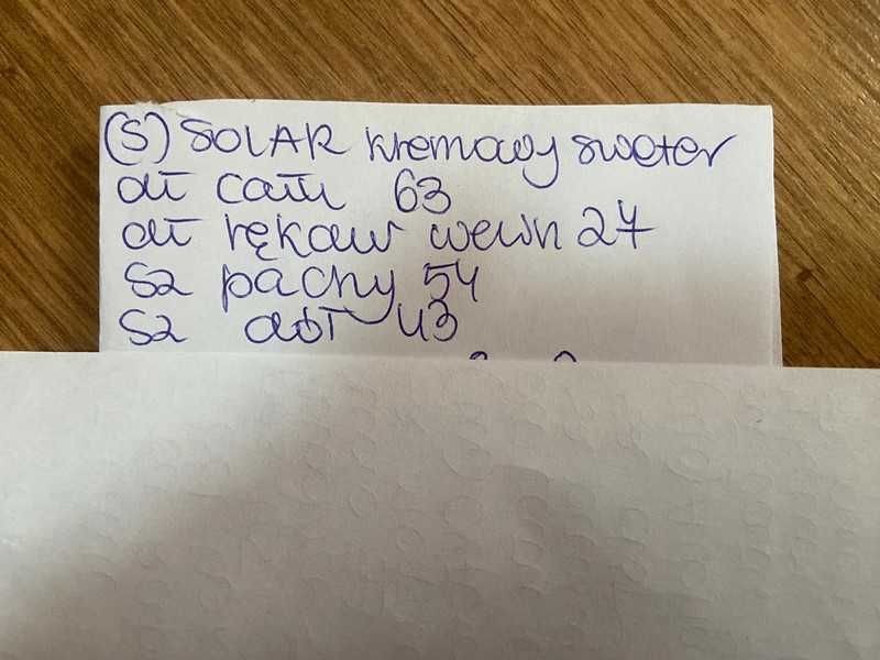 Solar bezowy kremowy lekki sweterek nietoperz pastele nude s m 36 38
