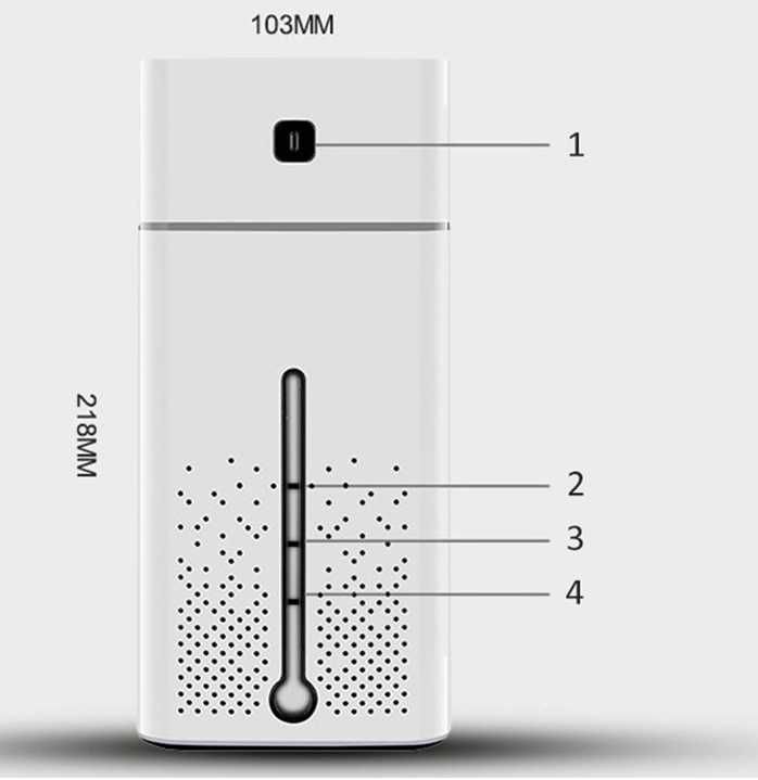 Odświeżacz powietrza nawilżacz dyfuzor ultradzwiękowy 1000 ml