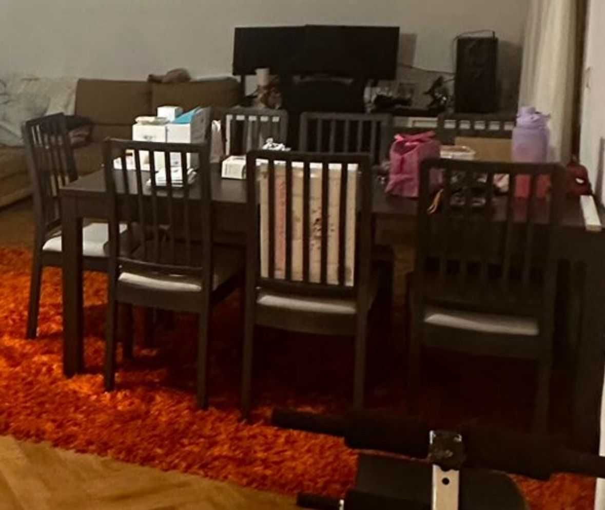 Mesa de Jantar Extensível de 8 a 12 Lugares