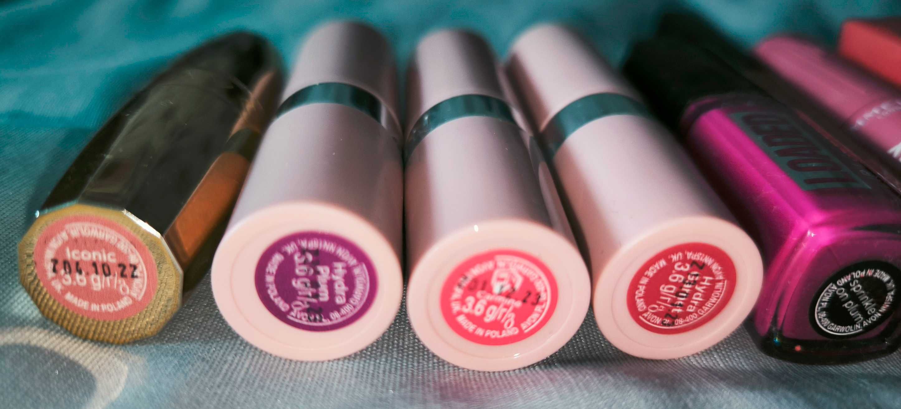 Duży zestaw szminek, tuszy, lakiery - Rimmel, Maybelline, Eveline...