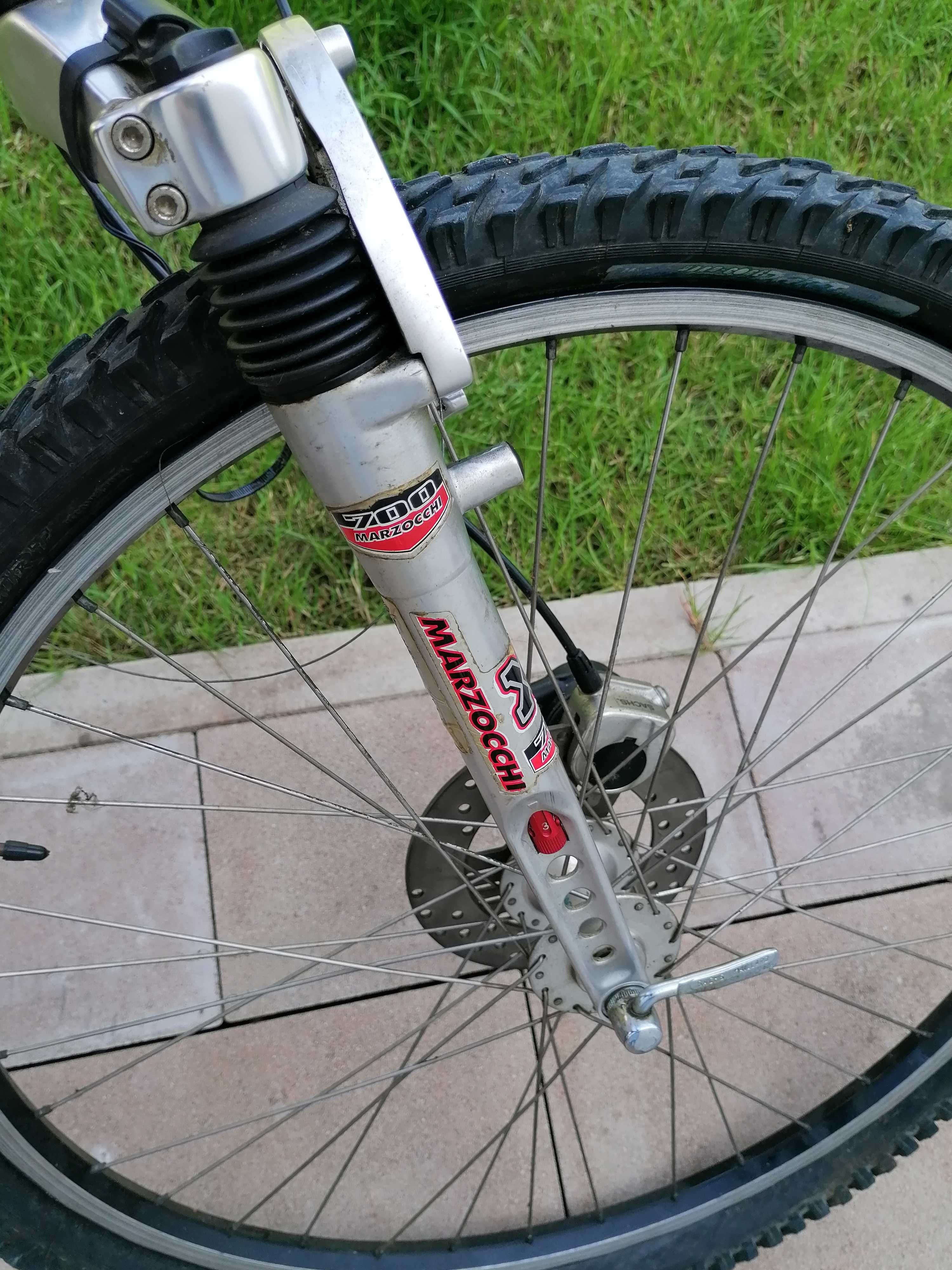 Marzocchi XC 700 + hamulec tarczowy + koło SACHS rarytas