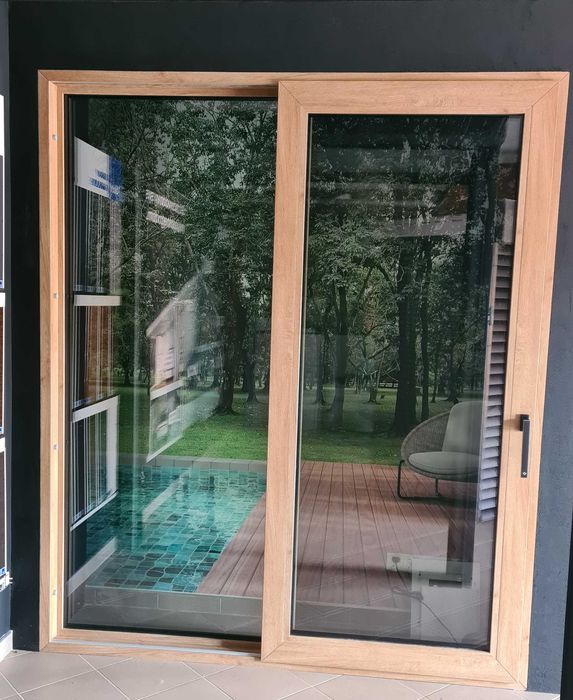 Drzwi tarasowe przesuwne Vetrex 1970x2300 Woodec Turner Oak