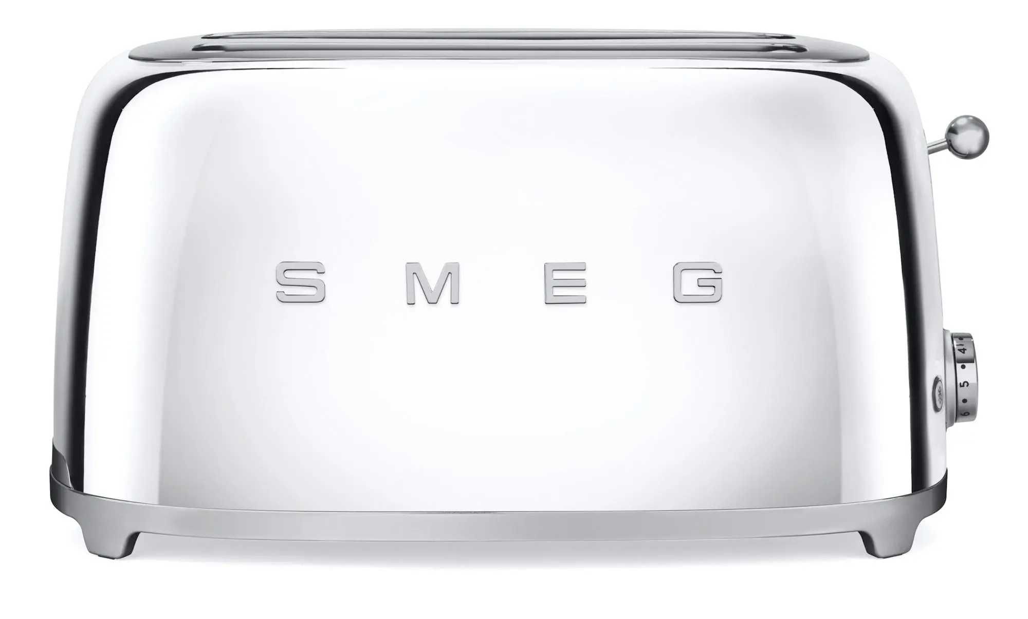 SMEG Toster na 4 kromki (41x21cm) 50's Retro Style TSF02SSEU Chrom