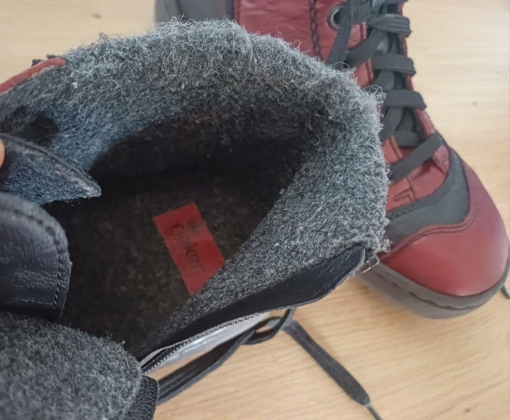 Buty Rieker rozmiar 36 / 37 botki zimowe ocieplane trapery kozaki dams