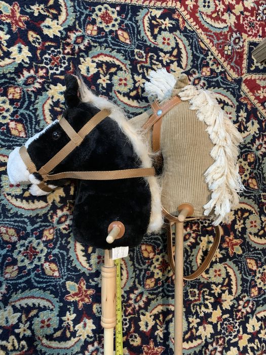 Hobby horse konik na kiju kijku zabawka głowa konka