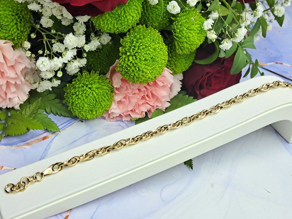 NOWA ZŁOTA BRANSOLETKA 4,64 GR. próba: 585 Komis Redi
