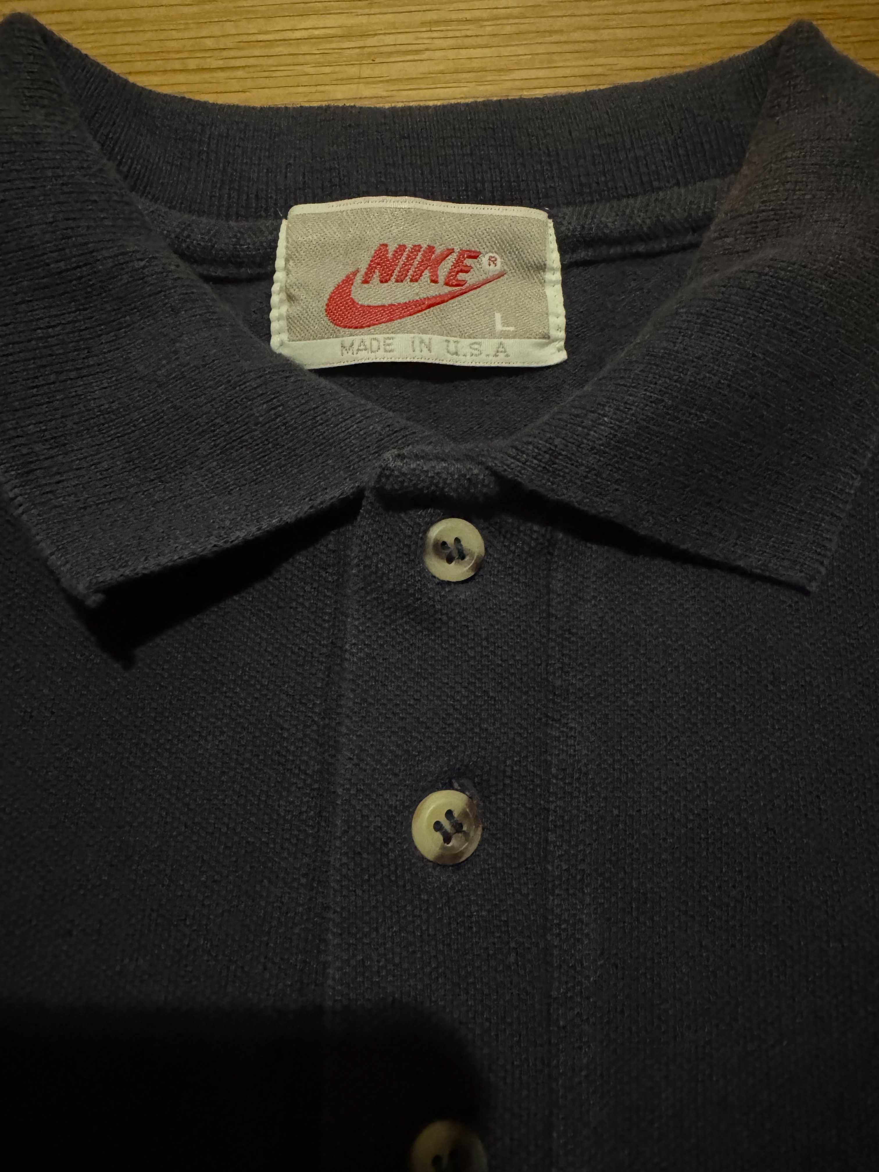 Vintage Nike Polo Shirt Made in USA, 80s/90s