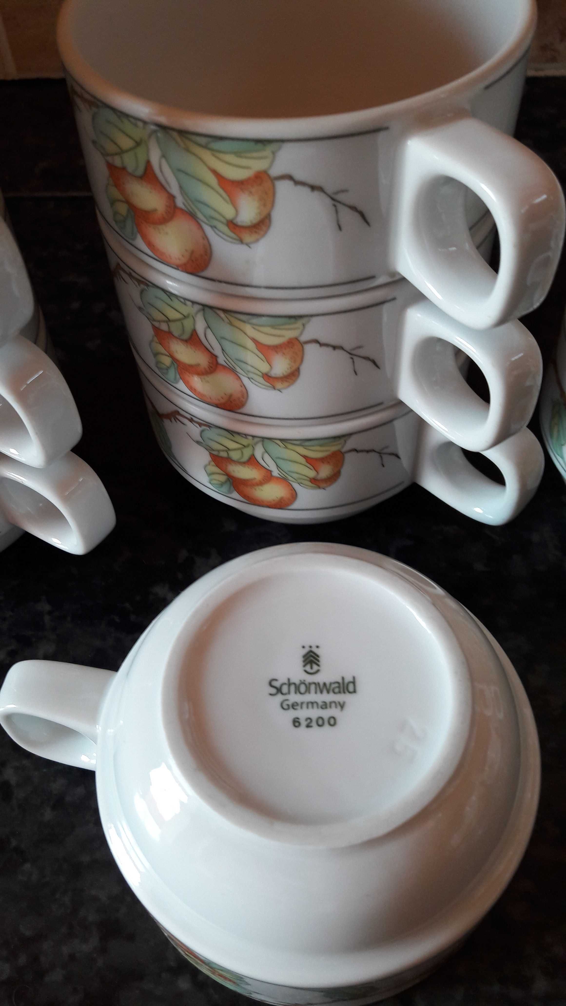 Чайная пара чашка кофейник чайник сервиз посуда Германия фарфор