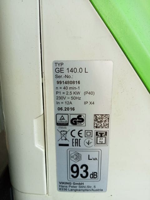 Rozdrabniacz do galezi VIKING GE 150 L jak nowy