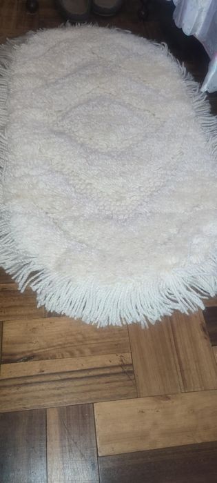 Terno de tapetes de quarto em lã - Novos