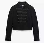 ZARA Luksusowa MARYNARKA / KURTKA w stylu militarnym XL