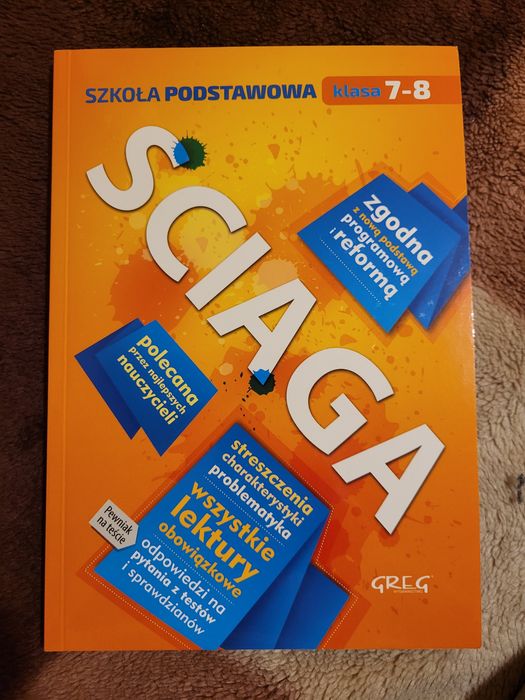 Ściąga język polski 7-8 klasa GREG