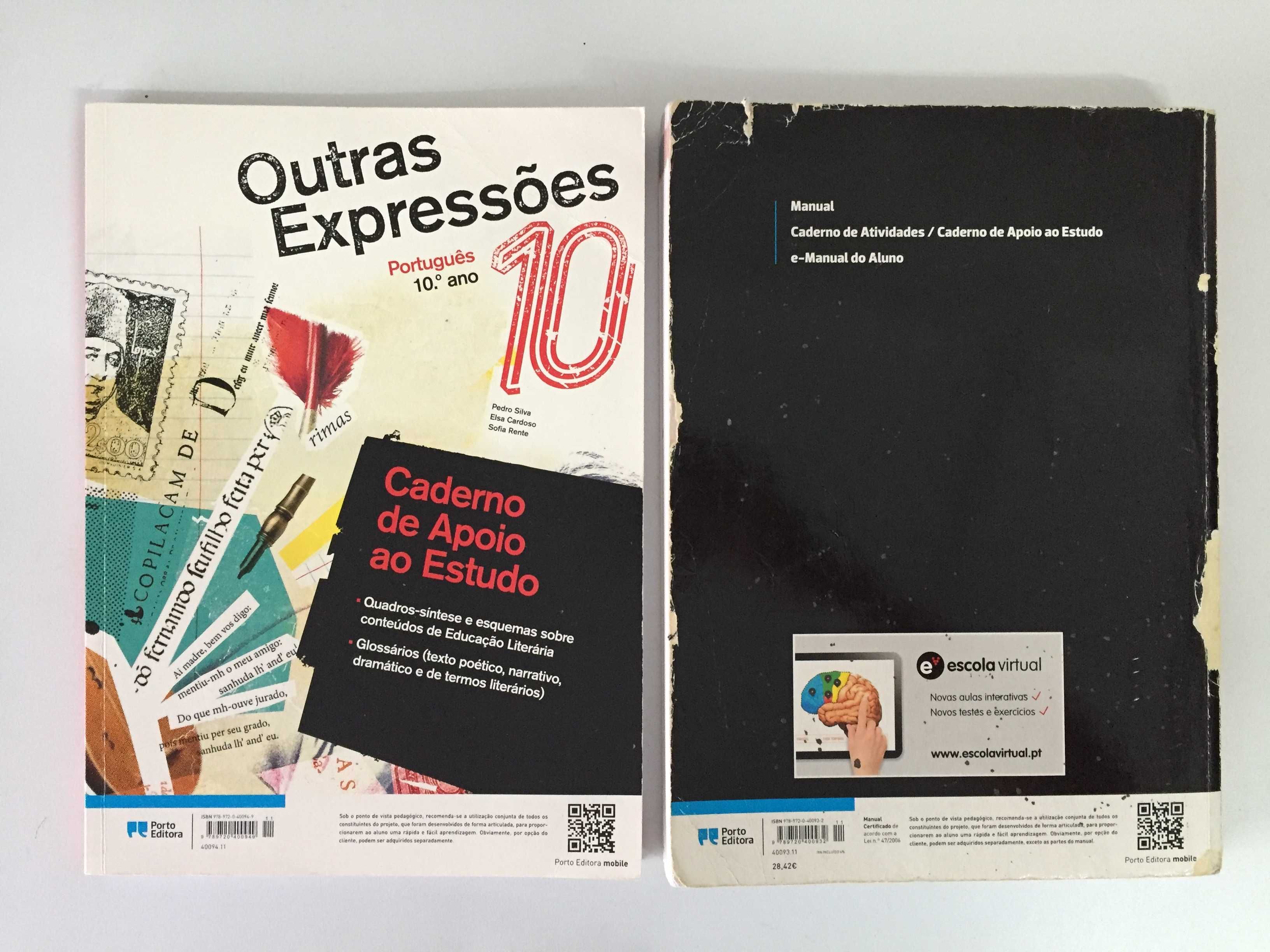 Manuais Escolares Português 10º ano, Porto Editora