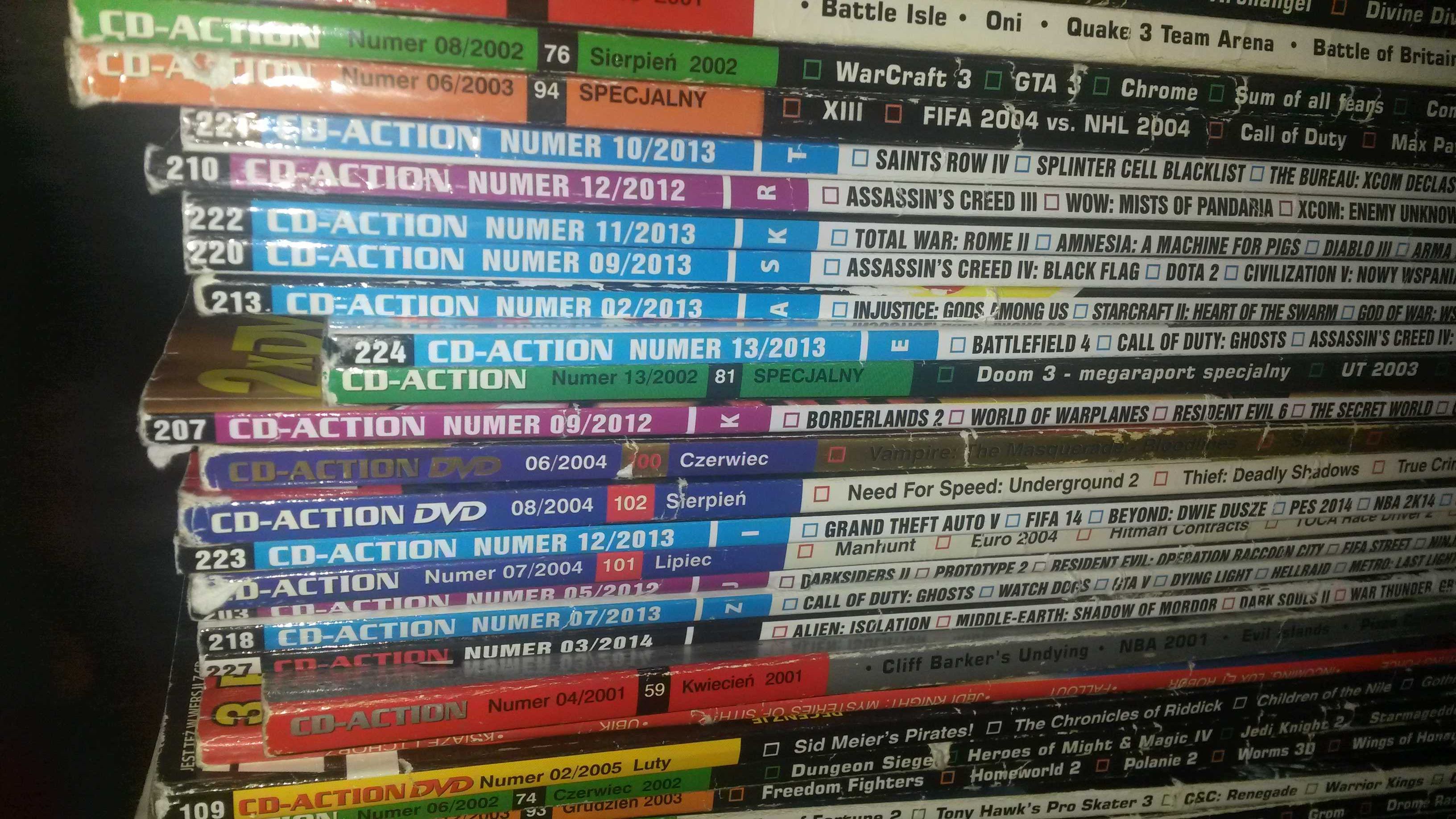 Gazetki stare roczniki magazyn CD Action 2004.2005.2006 różne numery