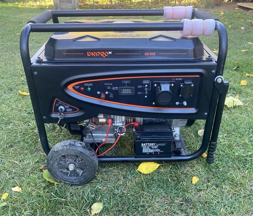 Продам Генератор бензиновий GX- 50E Дніпро М 5500 Вт/наработка 183 год