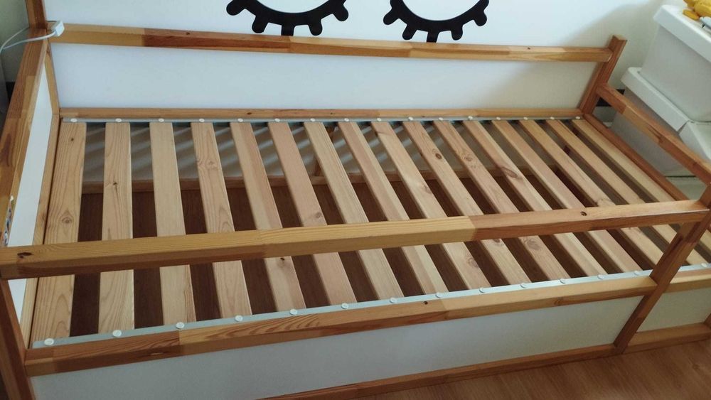 Cama criança 200x90 com estrado e colchão