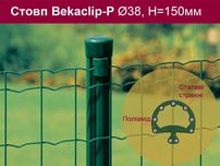 Розпродаж стовпів і фіксаторів для плетених, зварних сіток