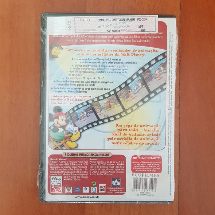 Jogo PC DISNEY - Classics & Learning - Novo / Selo Igac