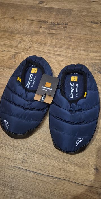 Campus pantofle ocieplane męskie granatowe praktyczne 42 43