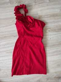 Sukienka czerwona rozmiar S idealna na wesele studniówkę