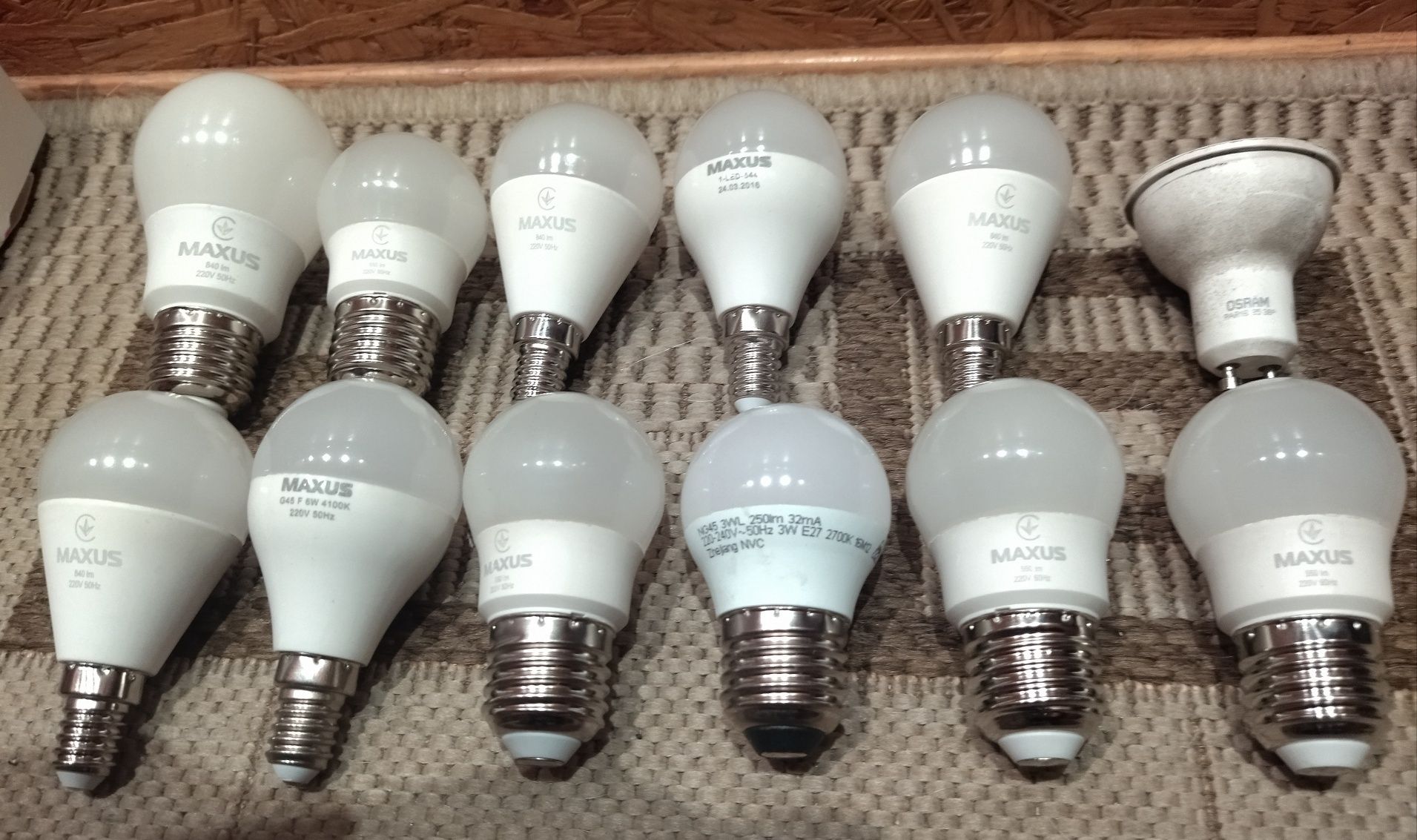 Лампи led Maxus E27 E14  лампочки на запчастини ціна за всі