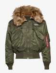 Alpha Industries Bomberka zimowa 45P Hooded Custo 113145 dark green