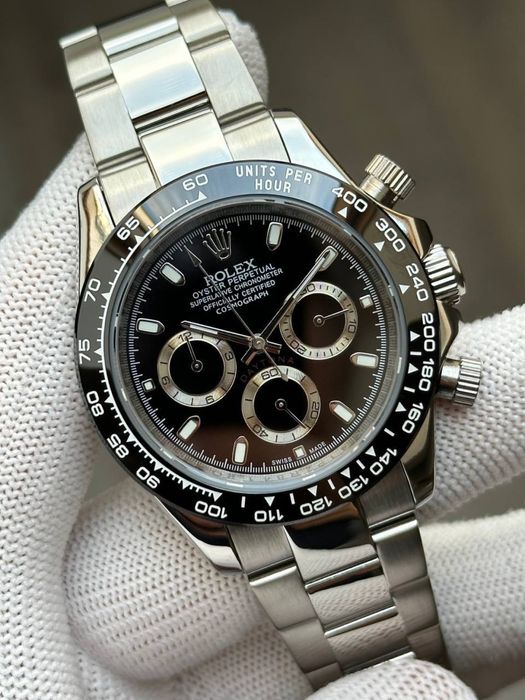 Швейцарские часы Rolex Oyster Perpetual Daytona Silver-Black