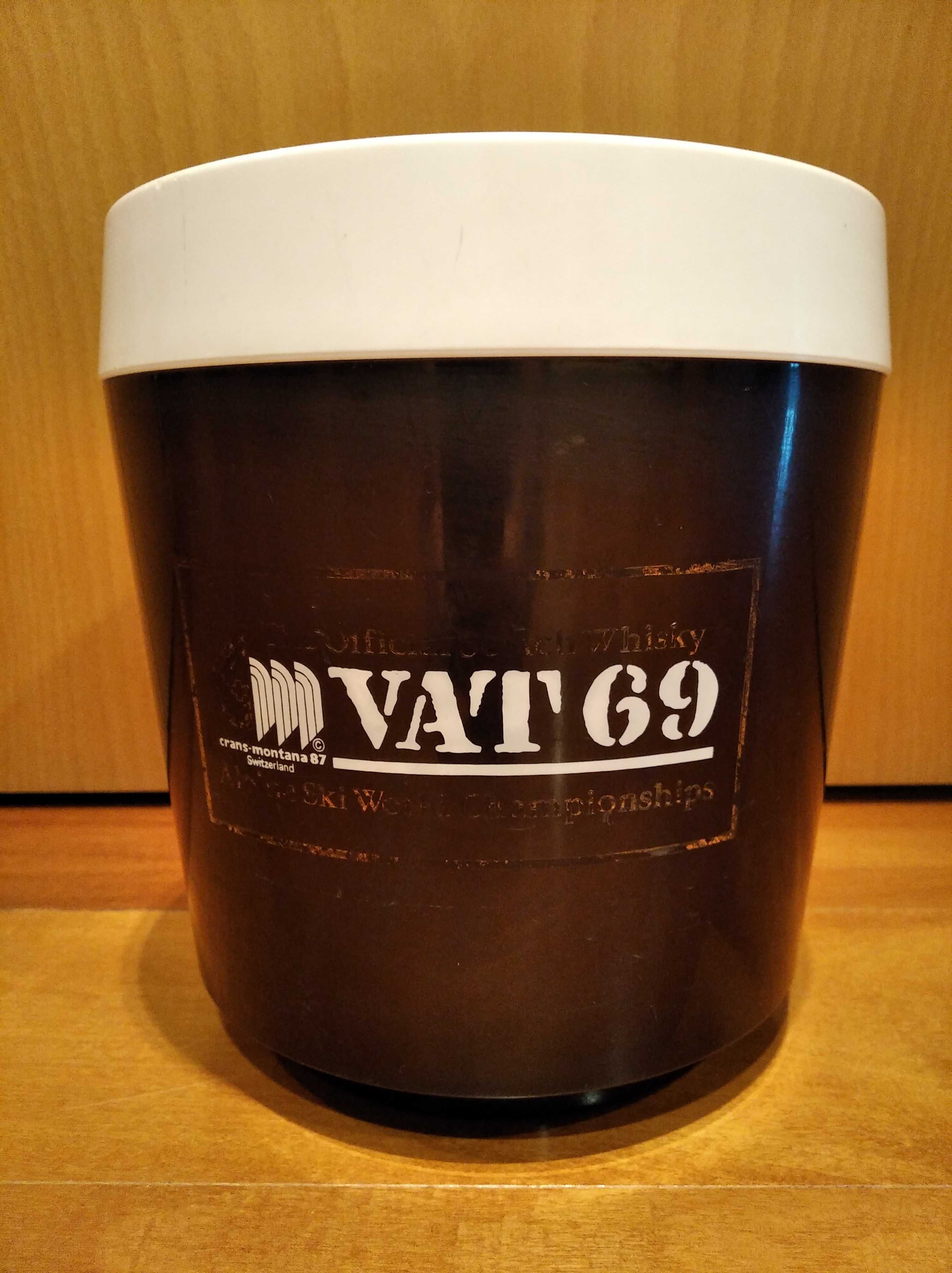 Balde de gelo vintage VAT 69