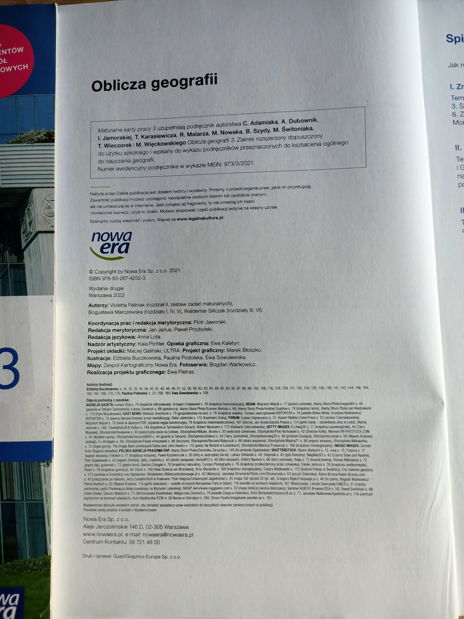 Maturalne karty pracy Oblicza Geografii 3 zakres rozszerzony