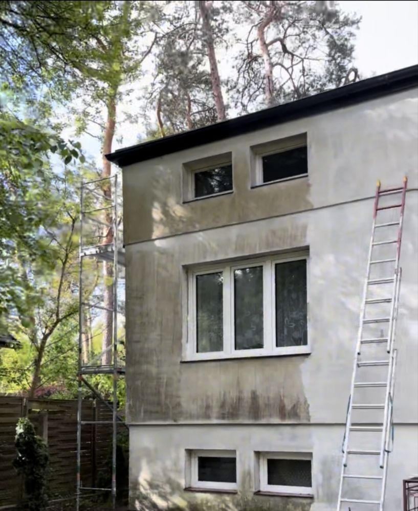 Mycie kostki brukowej elewacji dachu malowanie dachów i elewacji