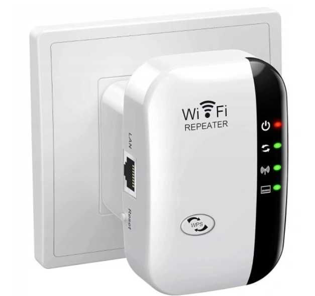 Wzmacniacz sygnału wi-fi, mocny, repeater 300MB/S 2 Tryby, WPS