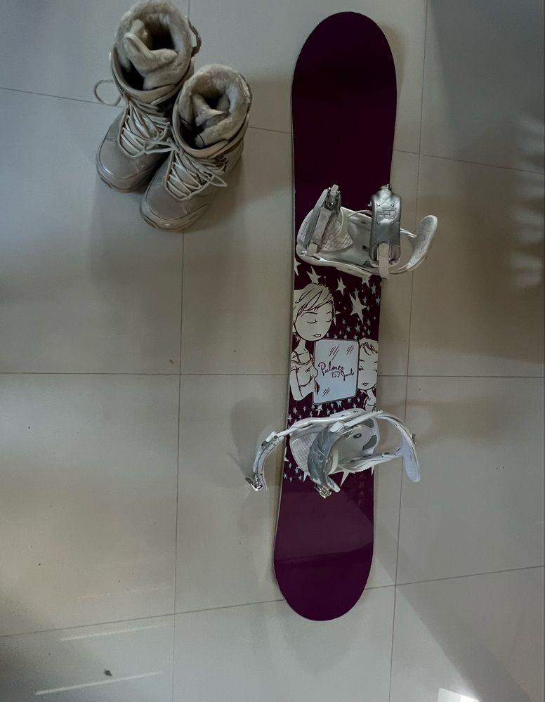 Snowboard i buty snowboardowe