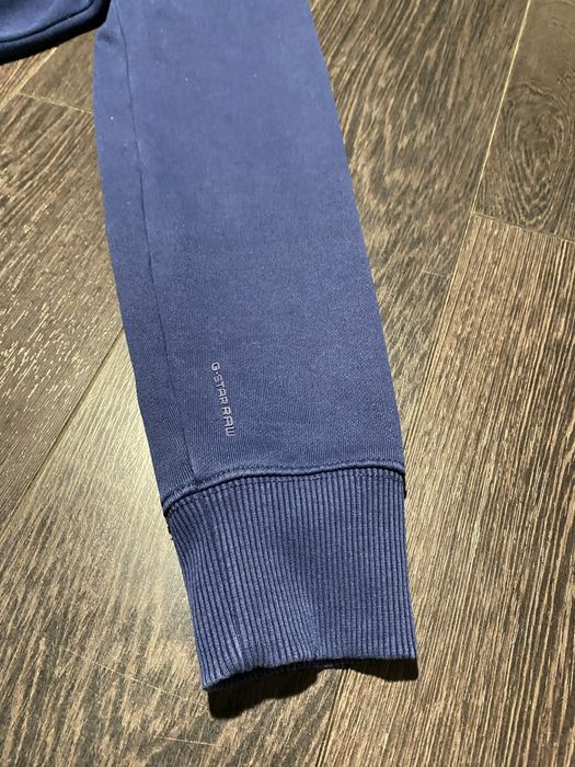 Мужской свитер, худи G-Star Raw синего цвета, размер S-M