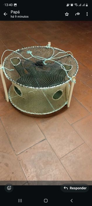 Armadilha para camarões e navalheiras