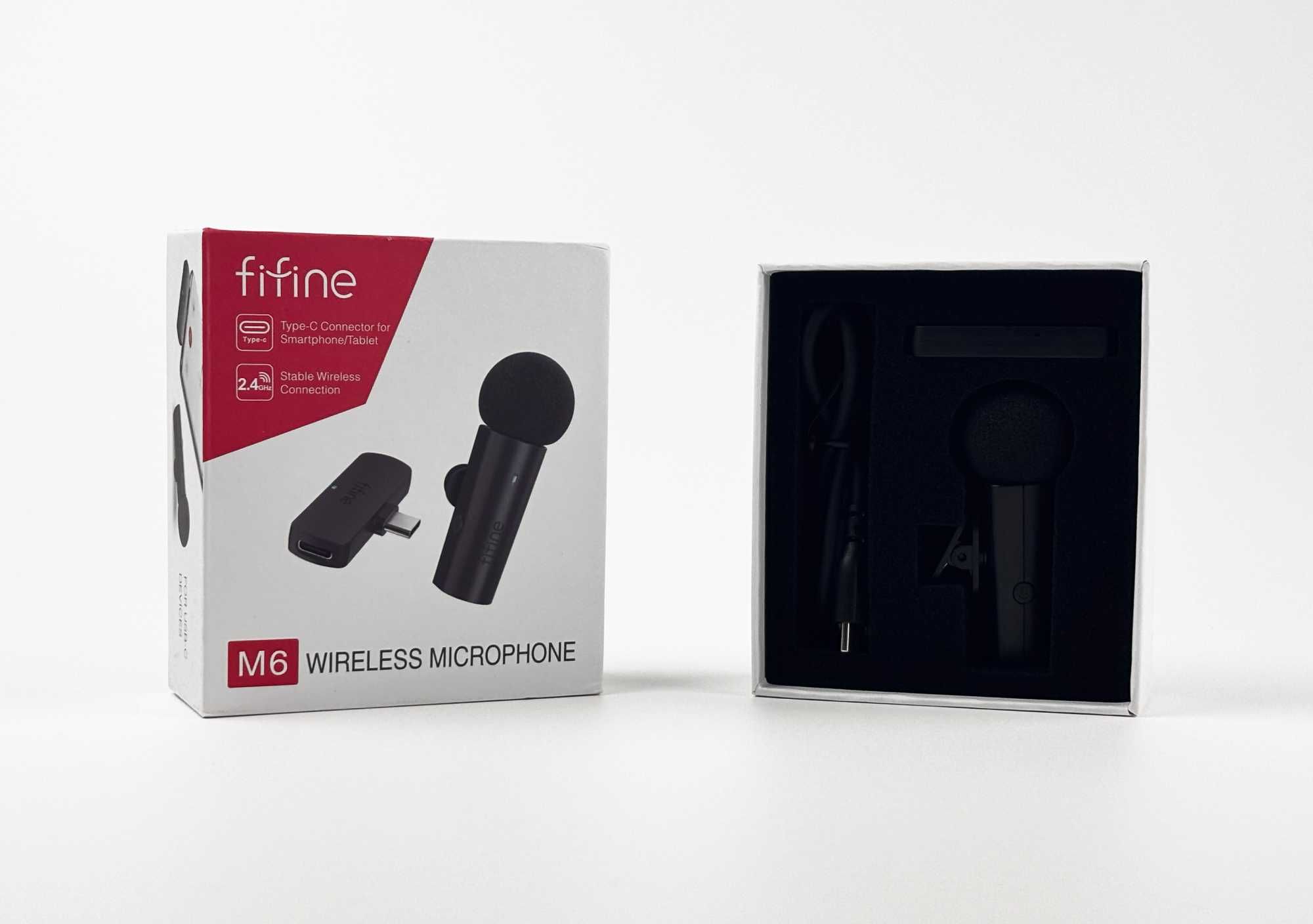 Fifine M6 - бездротовий петличний мікрофон петличка