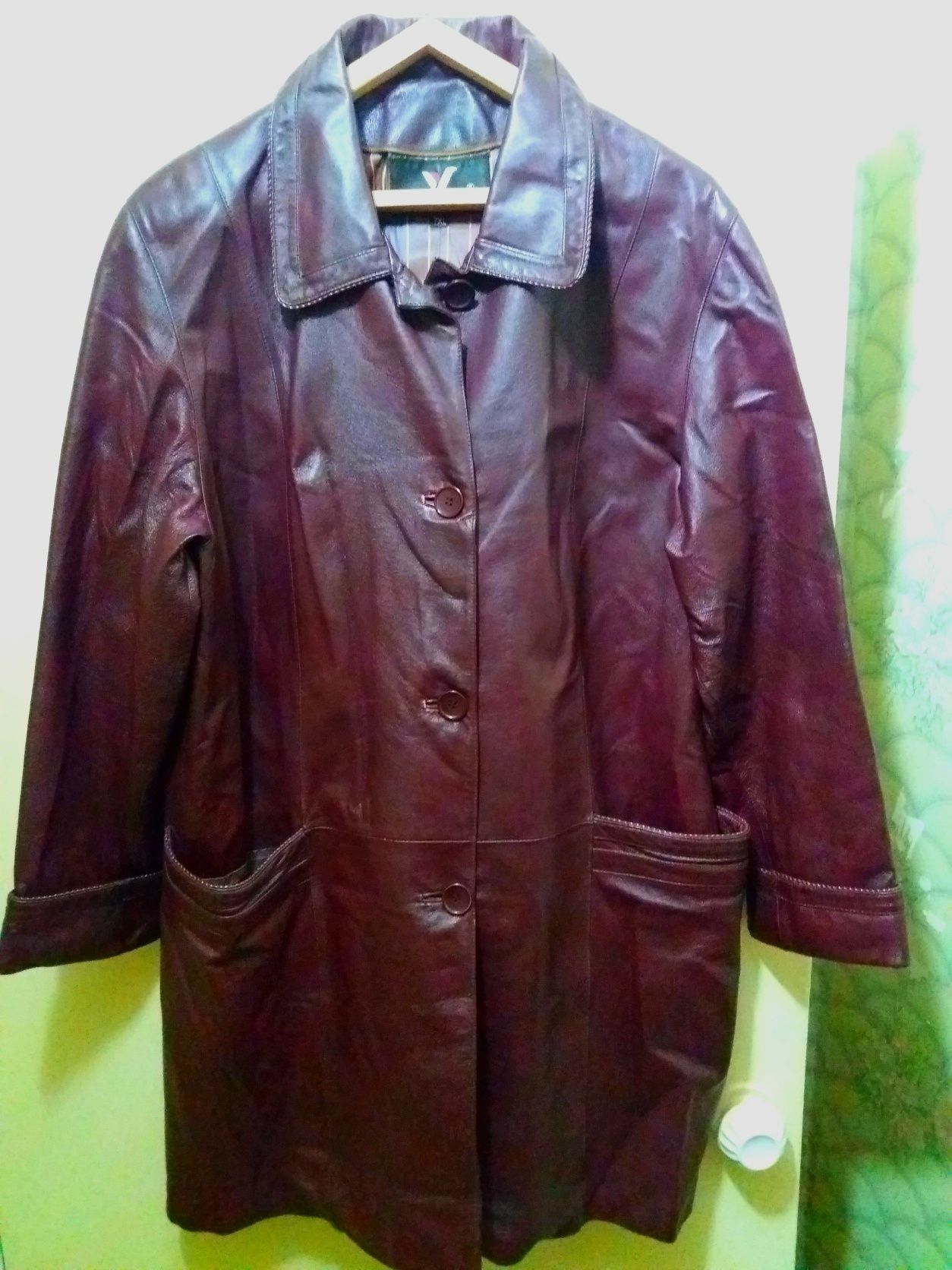 Женская кожаная куртка 54 - 56р