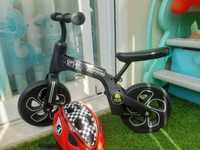 Bicicleta Qplay Tech Balance e Capacete Polisport