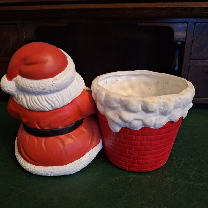 Ozdoba świąteczna Mikołaj z doniczką