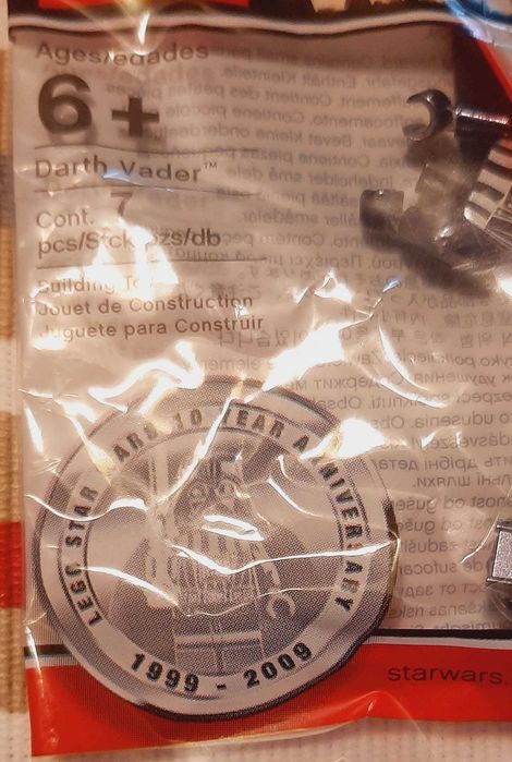 Figurka DARTH VADER 10th Anniversary Lego Star Wars - chrome