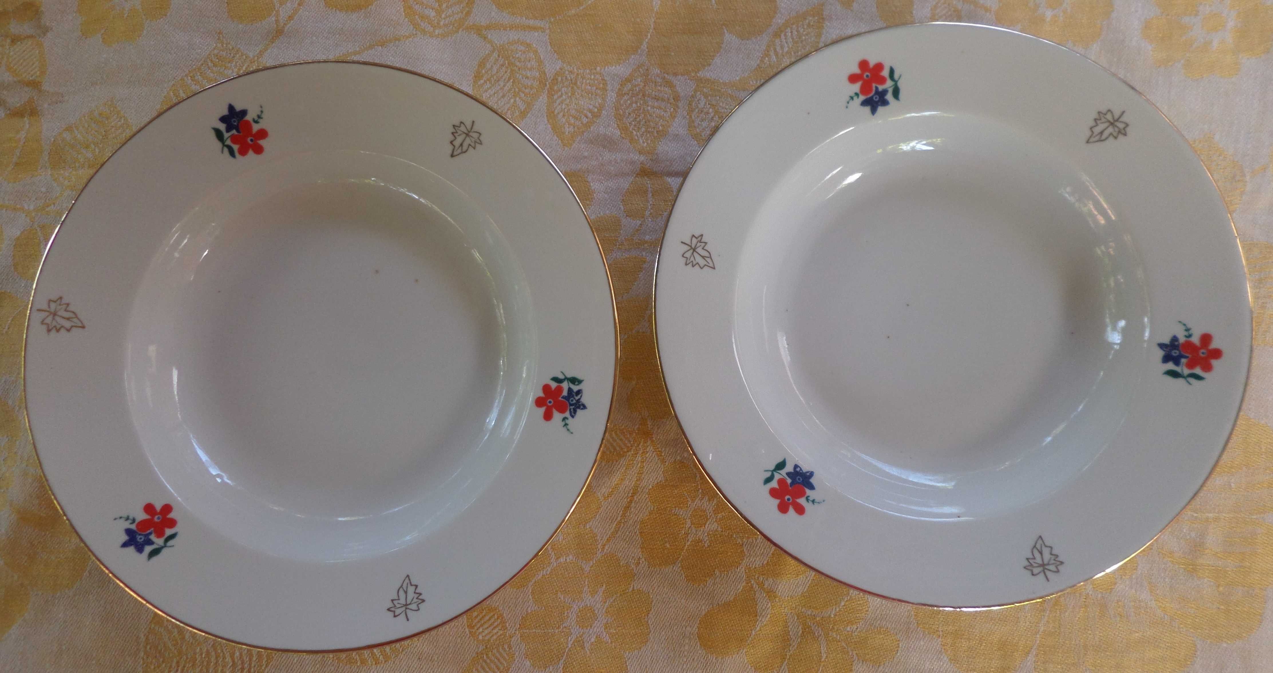 Новые красивые тарелки с позолотой. Суповые, обеденные, полупорц. СССР