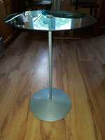 Stolik szklany,wymiary śred.40cm/ 60 cm wys.