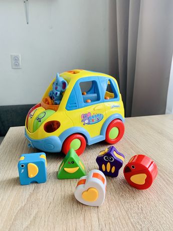 Интерактивная игрушка Умный автобус, музикальная машинка