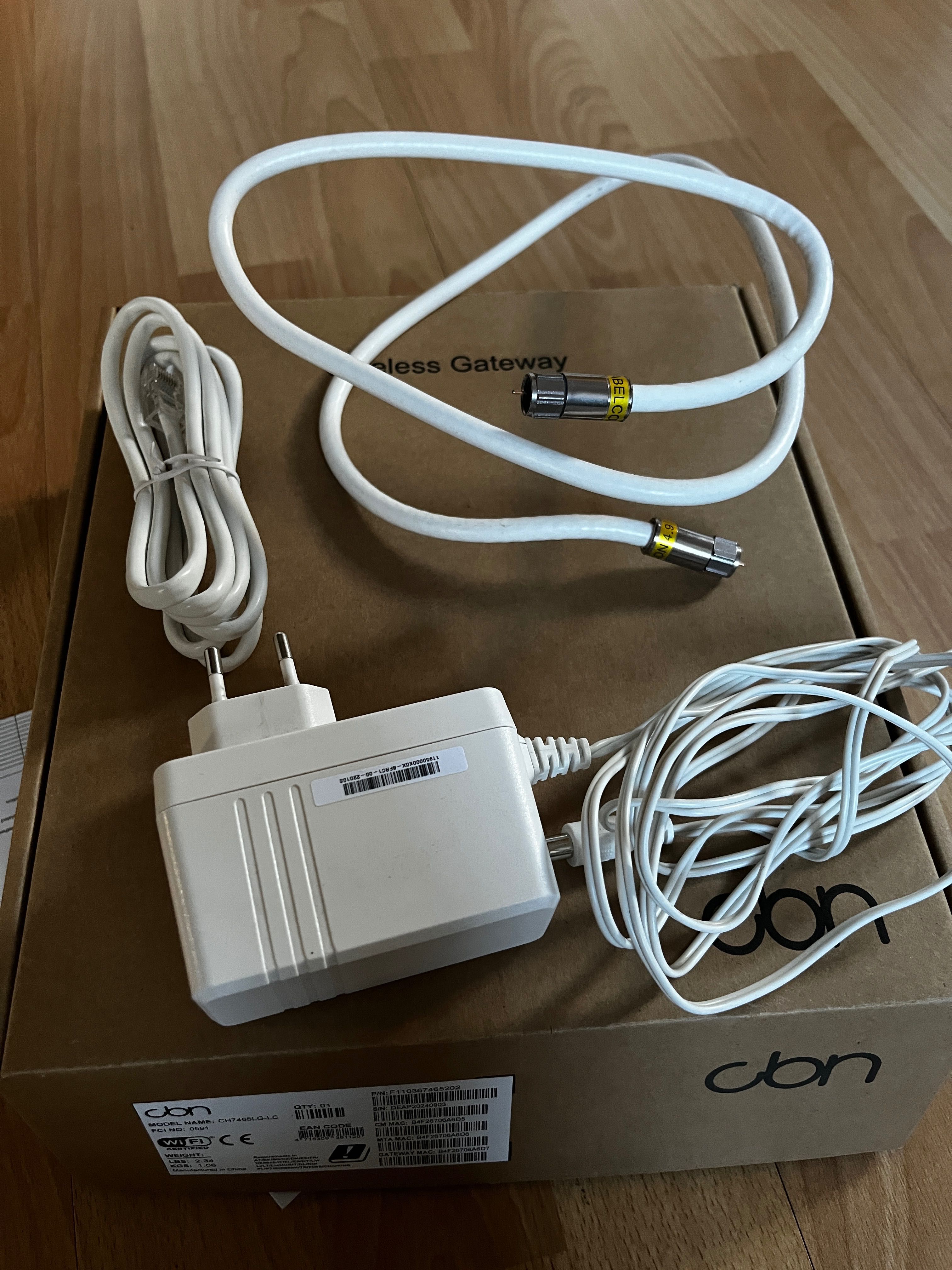 Router wirless gateway cbn CH7465-LG-CL