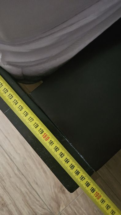 Meble Polaszek łóżko drewniane podwójne kolonialne z materacem