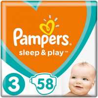 Підгузки Pampers Sleep & Play розмір 3 Midi (6-10 кг) 58 шт
