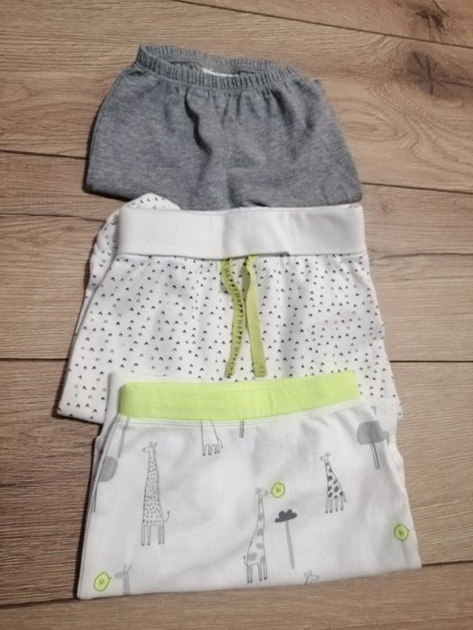 Spodenki legginsy półśpiochy 62- zestaw 3 szt.