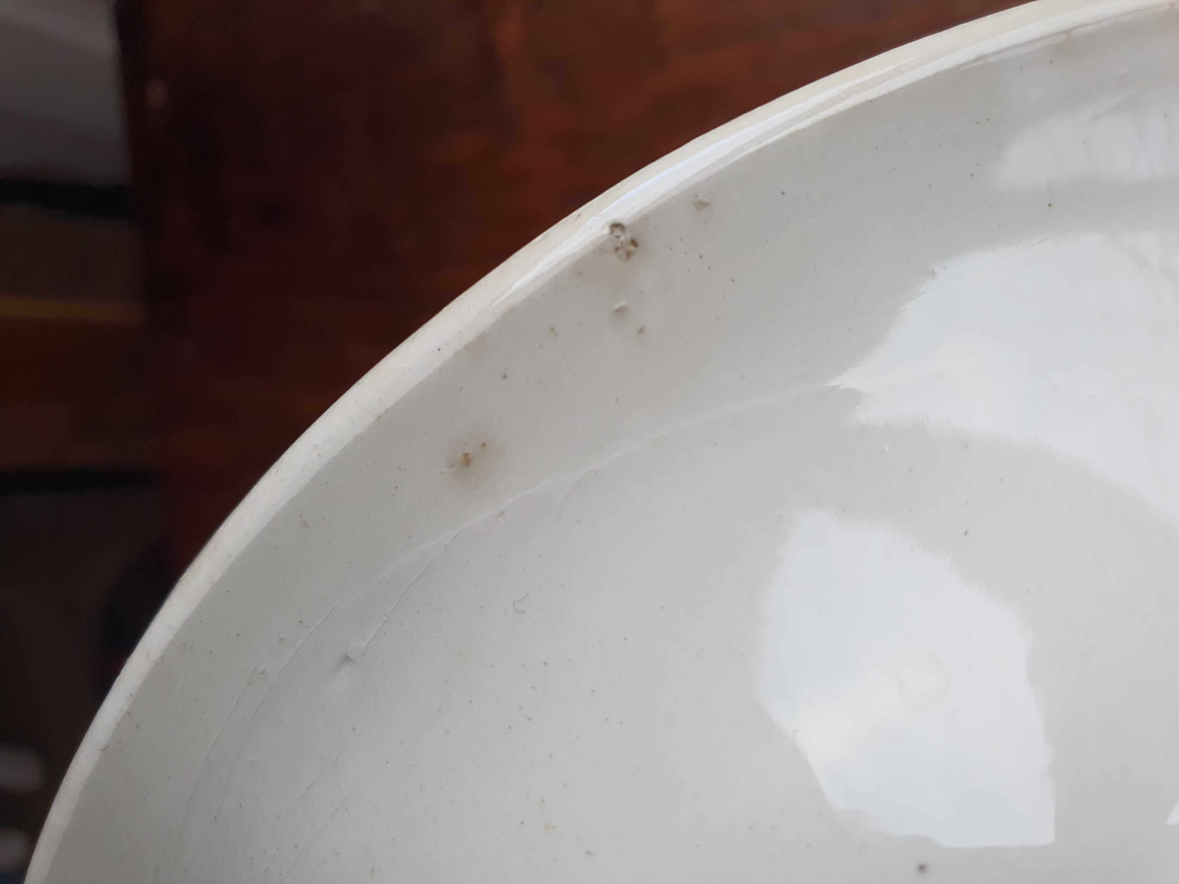 Duża misa fajansowa, 23,5 cm, stary Włocławek